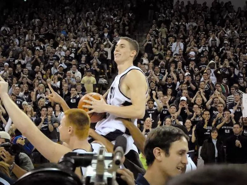 Utah State guard Jaycee Carroll