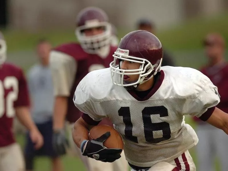 Bristol Central High tight end Aaron Hernandez