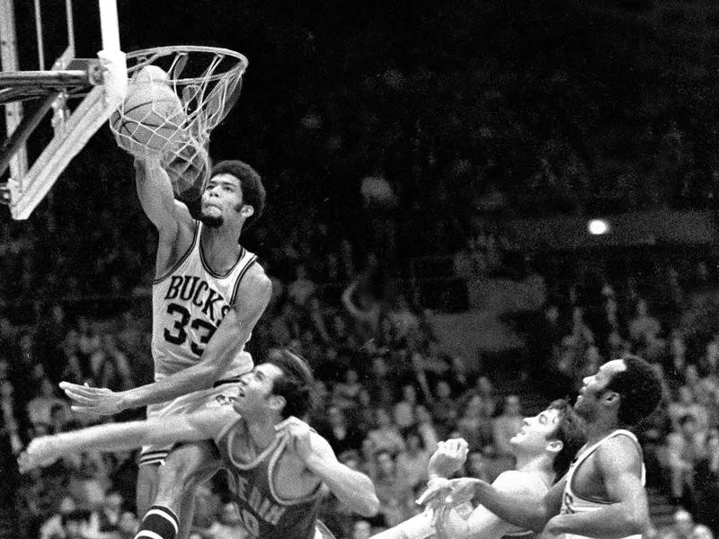 Milwaukee Bucks center Kareem Abdul-Jabbar