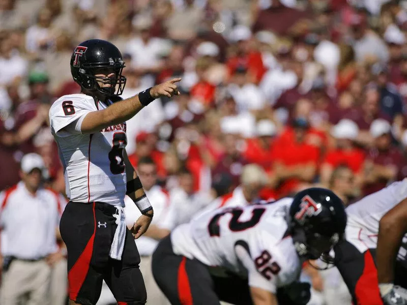 Texas Tech quarterback Graham Harrell