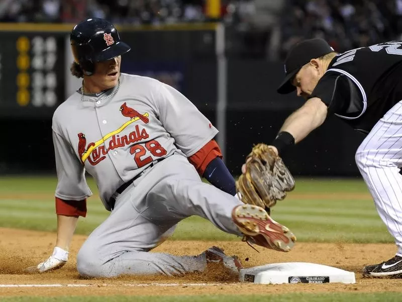 Colby Rasmus Safe at Third