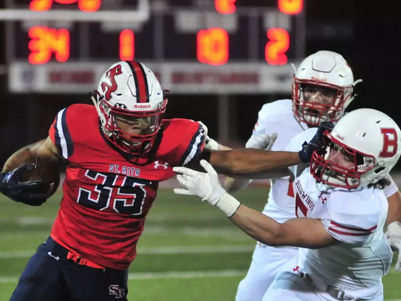 St. Rita wide receiver/running back Kaleb Brown