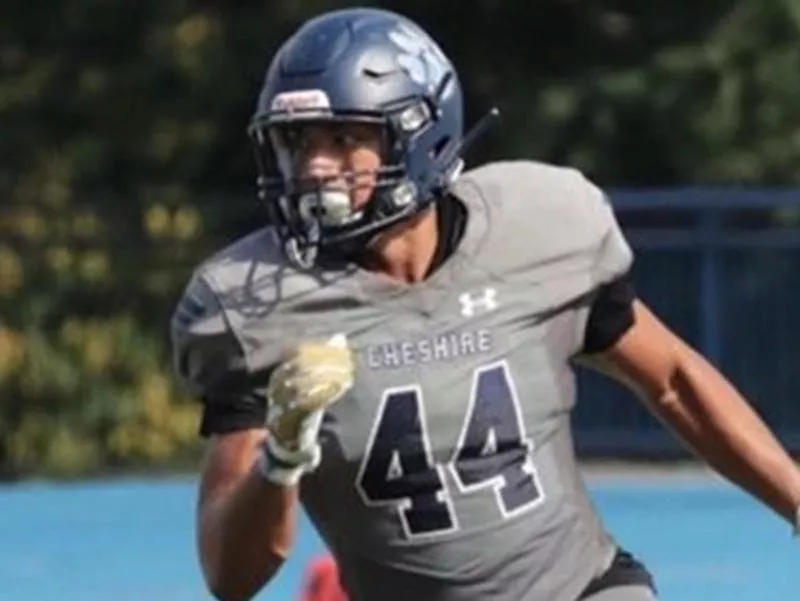 Cheshire Academy defensive end Wilfredo Aybar