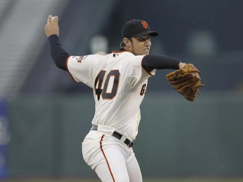 Madison Bumgarner in action