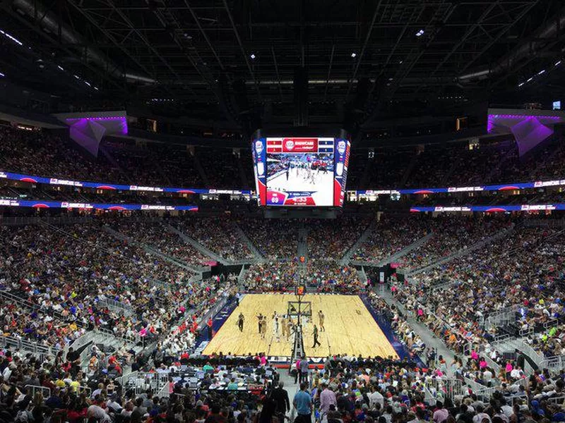 Basketball game at T-Mobile Arena in Las Vegas