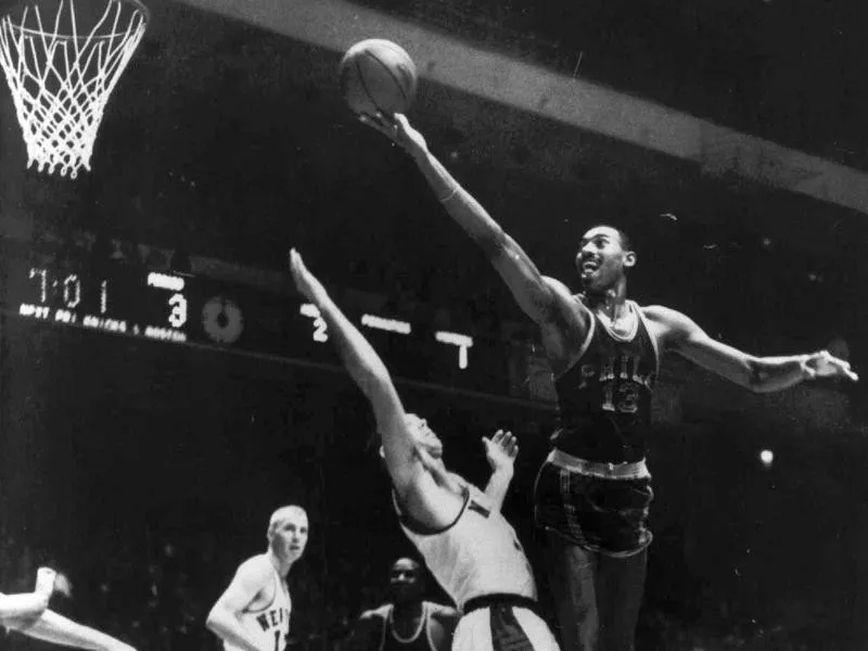 Philadelphia Warriors center Wilt Chamberlain