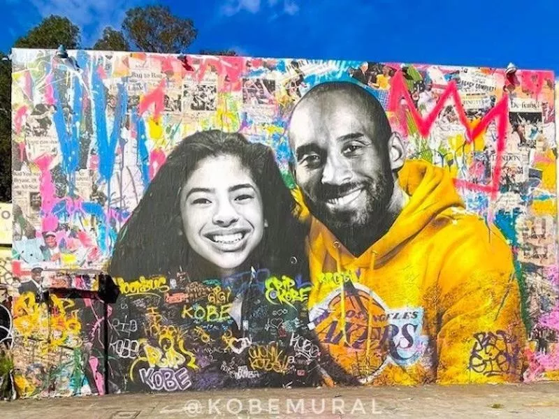 Kobe Bryant mural in Los Angeles