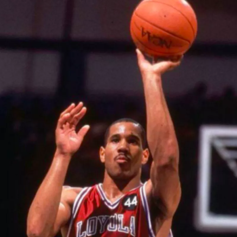 Bo Kimble takes free throw