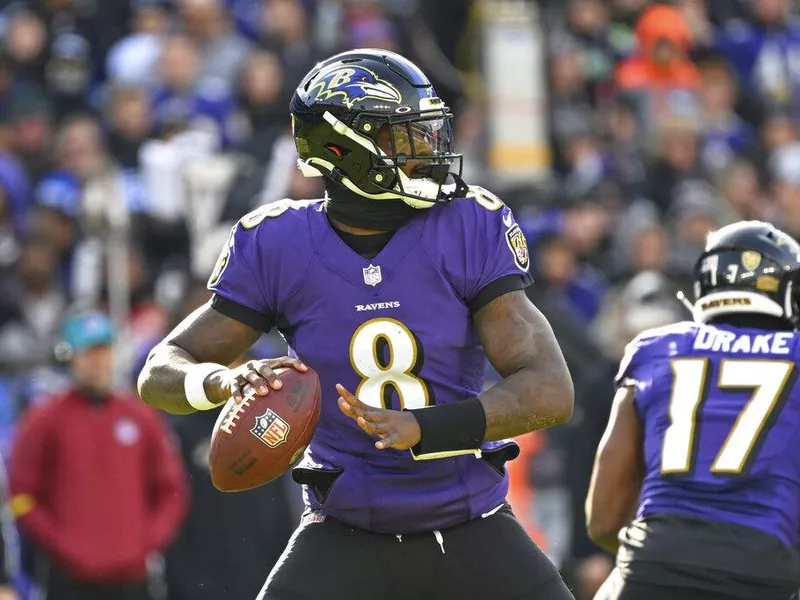 Baltimore Ravens quarterback Lamar Jackson