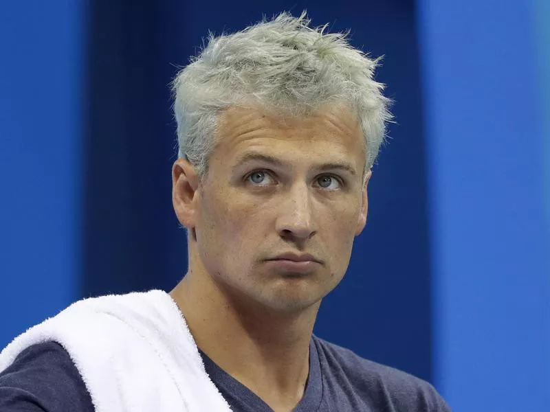 United States' Ryan Lochte prepares before men's 4x200-meter freestyle heat