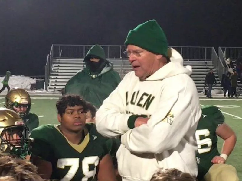 Lumen Christi head coach Herb Brogan