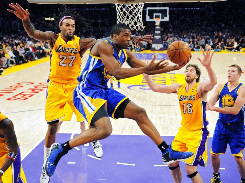 Harrison Barnes, Jordan Hill, Pau Gasol, David Lee