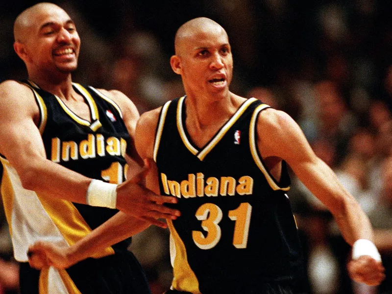 Reggie Miller and Mark Jackson taunt Spike Lee