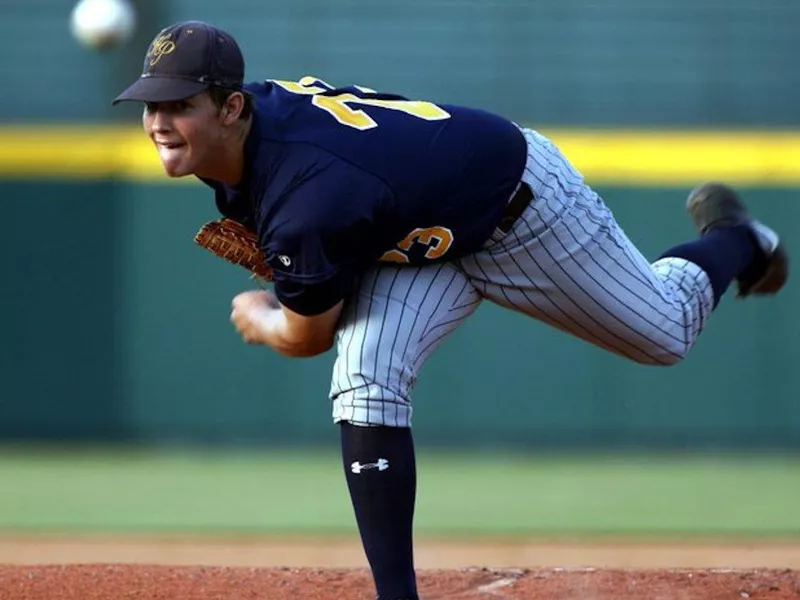 Highland Park left-handed pitcher Clayton Kershaw