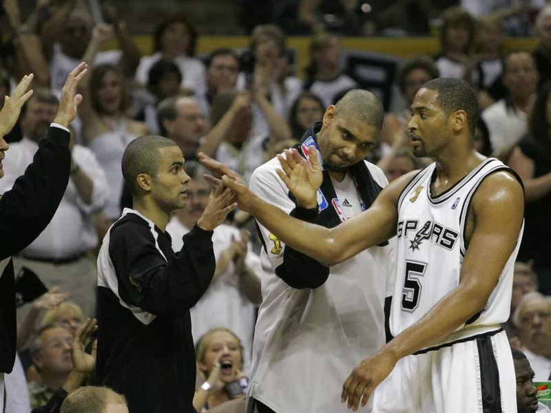 Robert Horry, Tim Duncan, Tony Parker