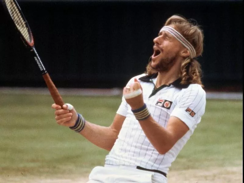 Swedish tennis player Bjorn Borg