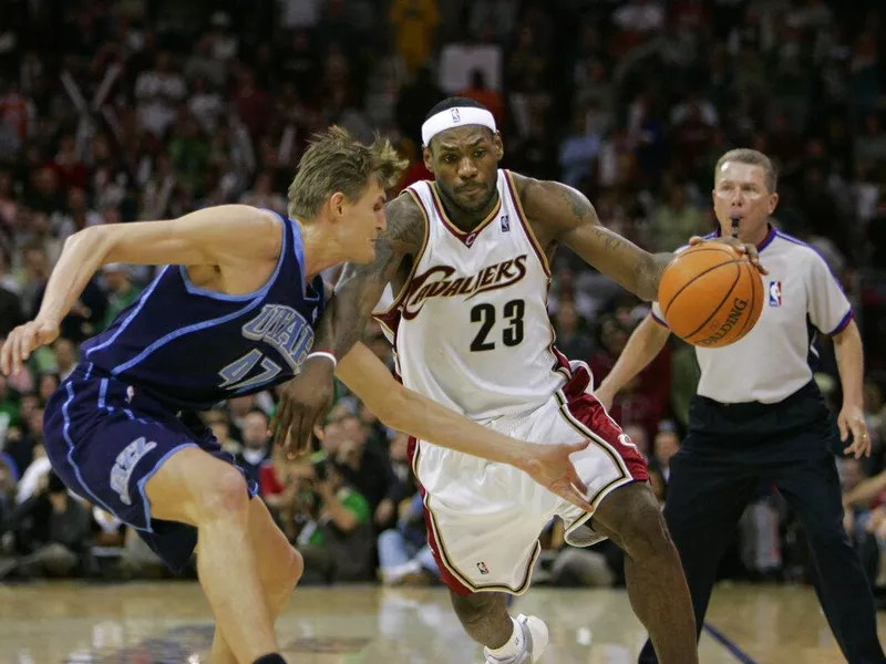 LeBron James and Andrei Kirilenko