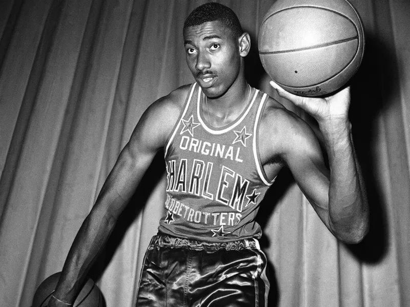 Harlem Globetrotters center Wilt Chamberlain