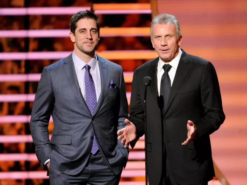 Aaron Rodgers and Joe Montana