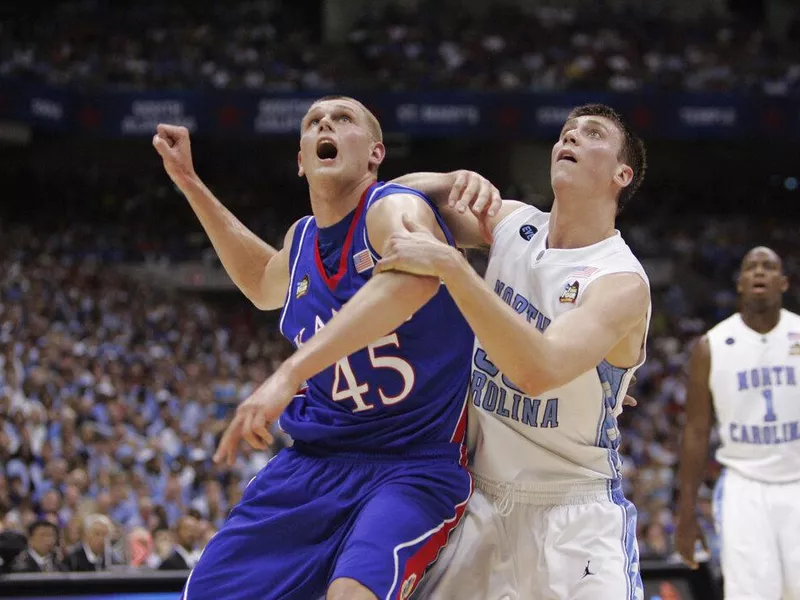 Cole Aldrich and Tyler Hansbrough