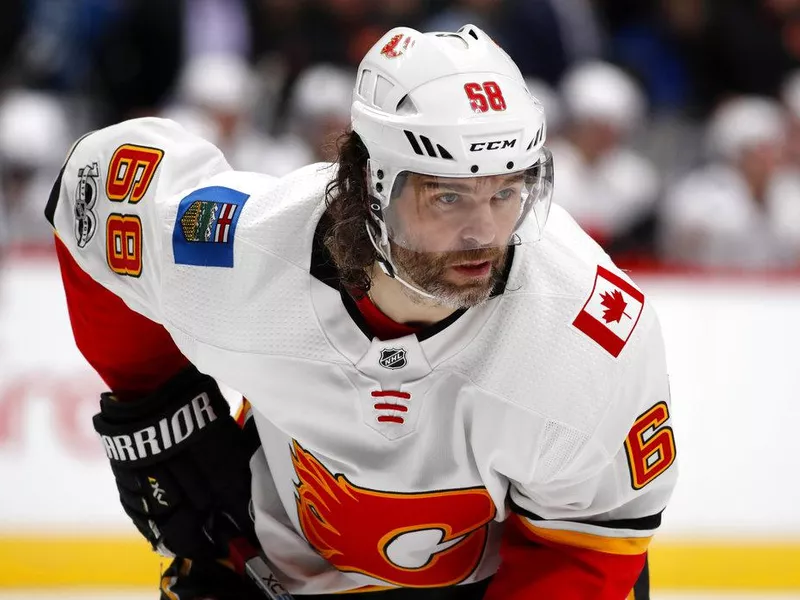 Calgary Flames right wing Jaromir Jagr