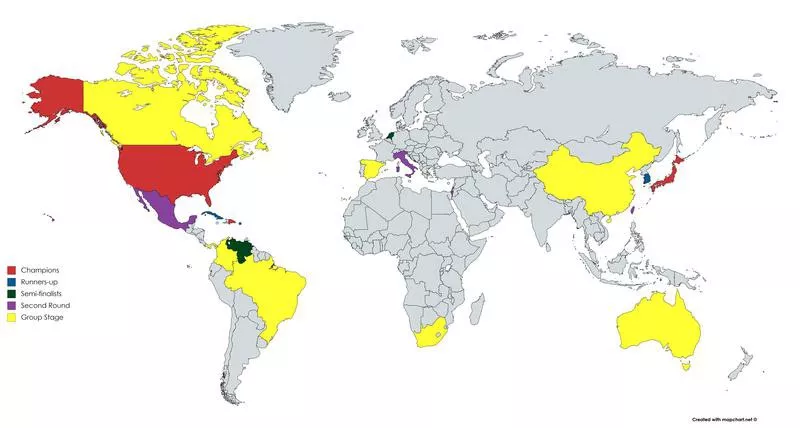 World Classic Baseball map