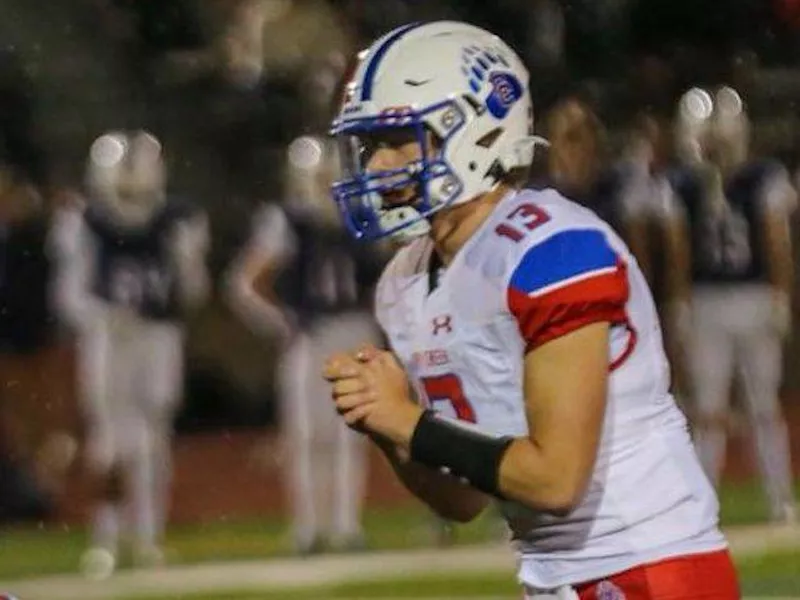 Cherry Creek quarterback Brady Vodicka