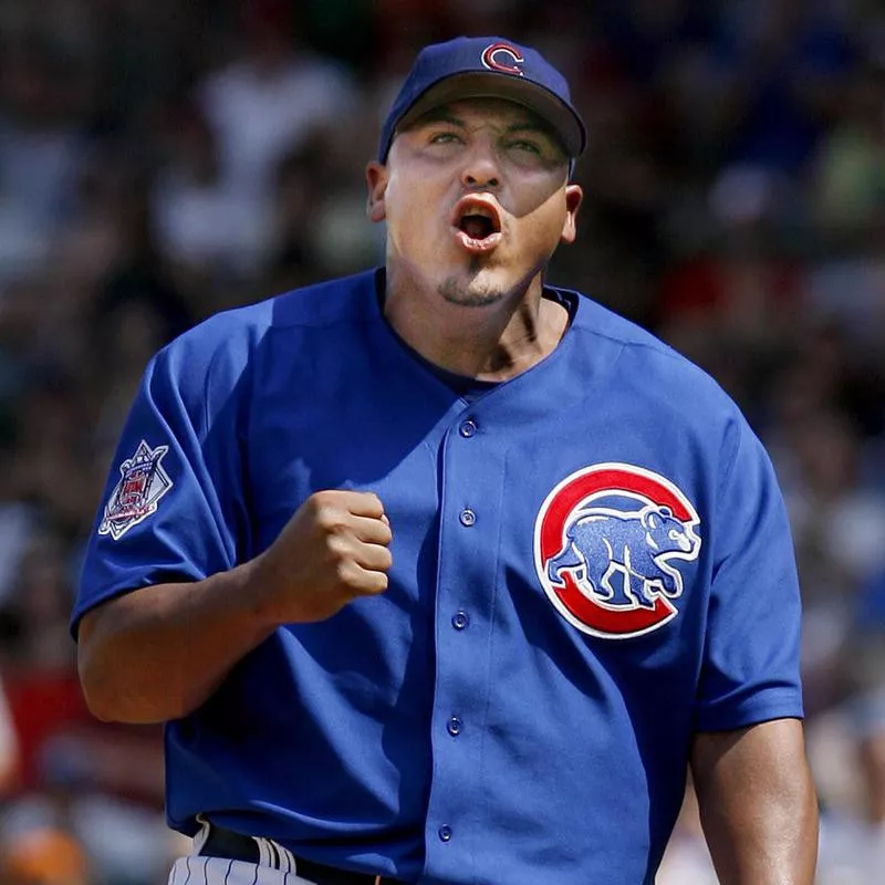 Carlos Zambrano reacts