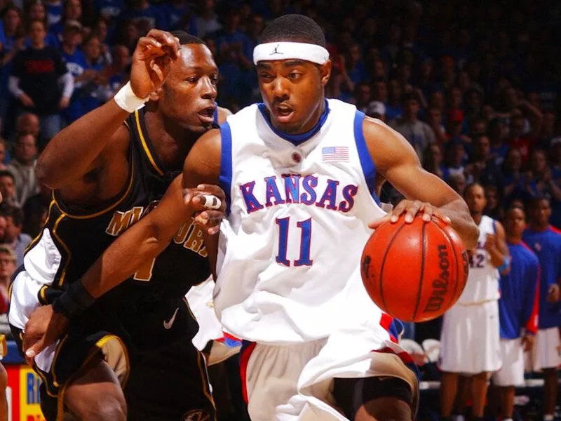 Kansas guard Aaron Miles