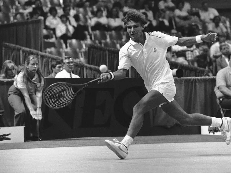 Swedish tennis player Mats Wilander