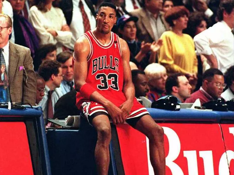 Chicago Bulls forward Scottie Pippen