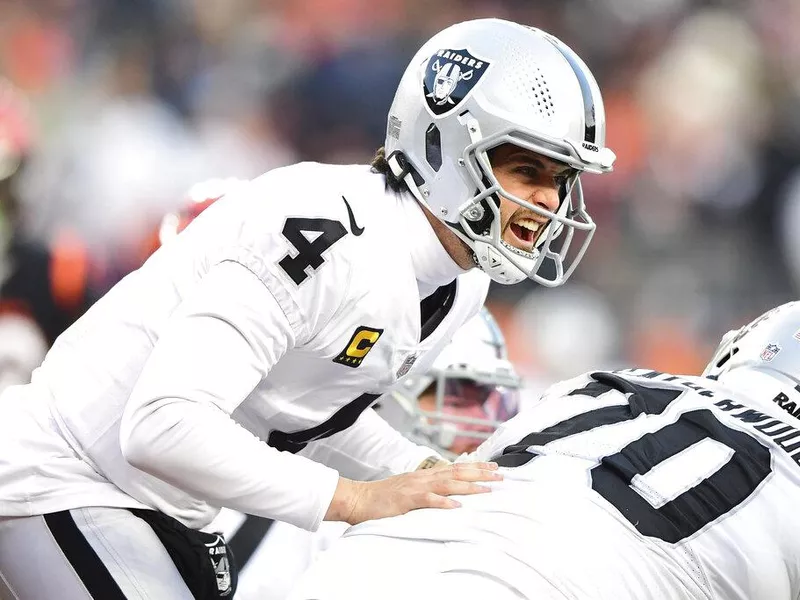 Las Vegas Raiders quarterback Derek Carr