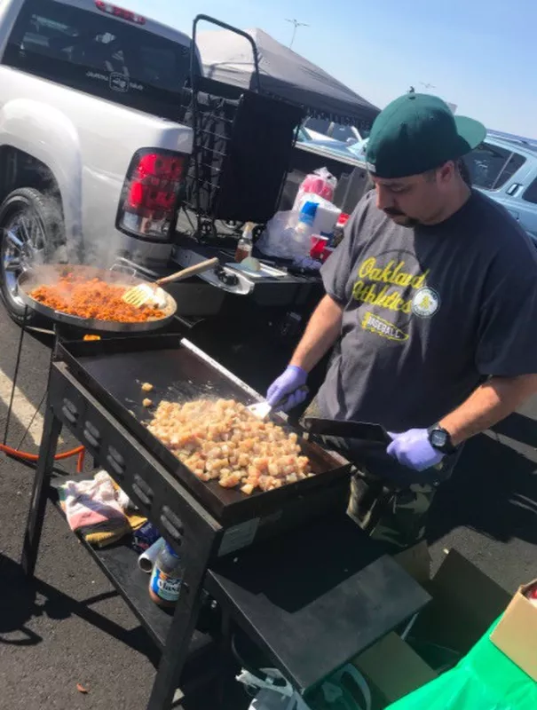 Tailgate by Oakland A's fans