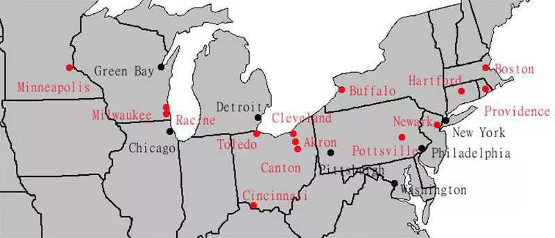 Pre-War NFL cities