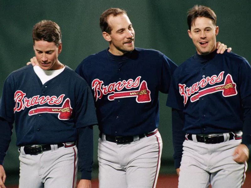 Greg Maddux, Tom Glavine and John Smoltz