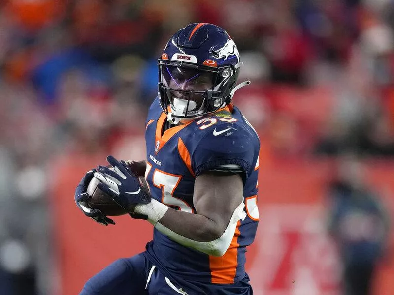 Denver Broncos running back Javonte Williams