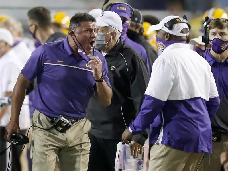 LSU coach Ed Orgeron