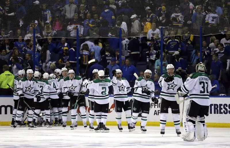 Dallas Stars celebrate win