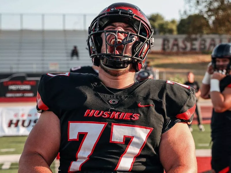 Centennial High offensive lineman Brent Helton