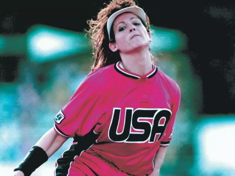 Team USA pitcher Michele Smith