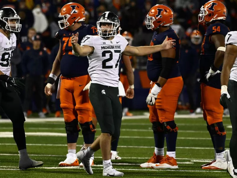 Michigan State linebacker Cal Haladay