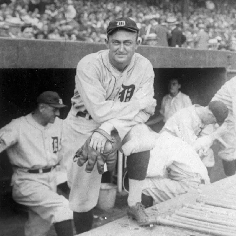 Ty Cobb posing for portrait