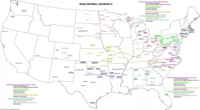 Division II football teams