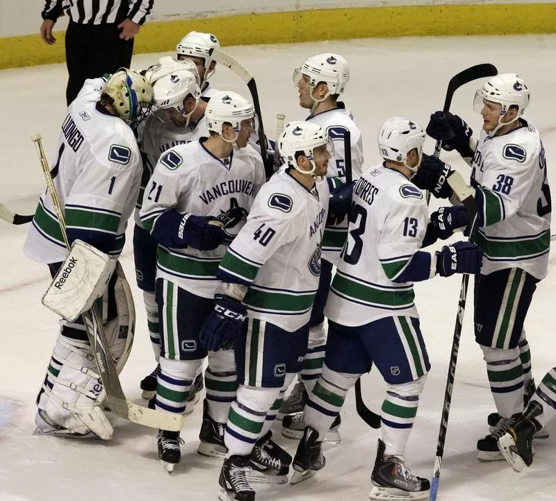 Vancouver Canucks celebrate