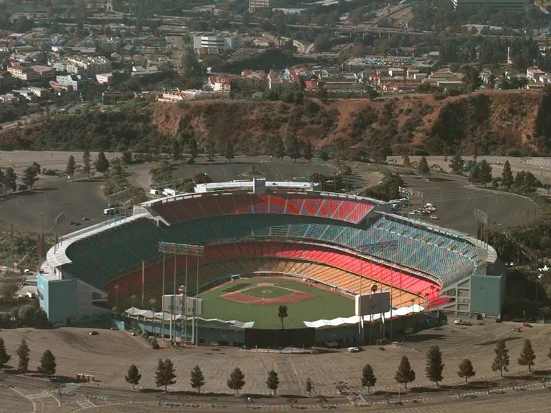 Dodger Stadium parking lot