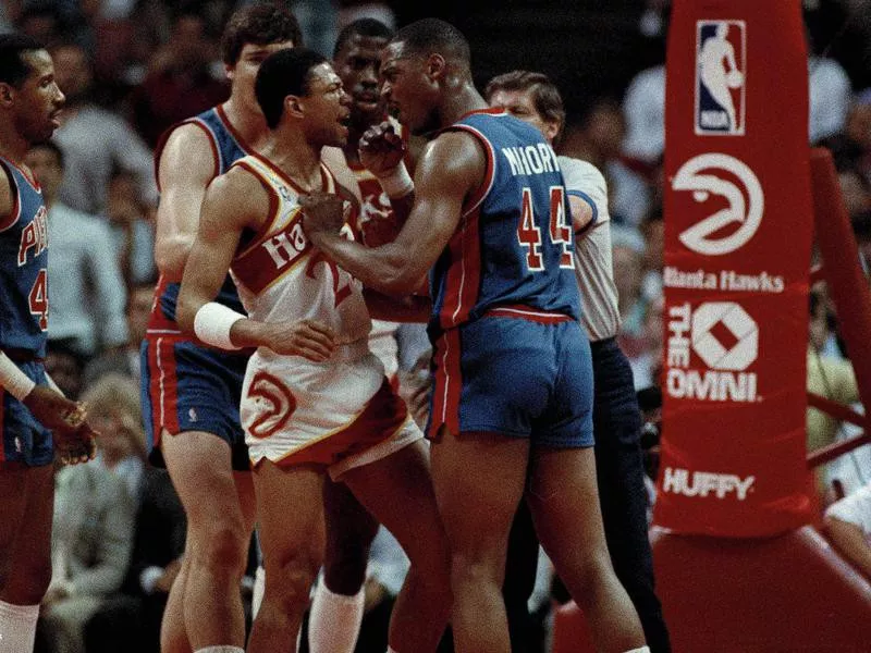 Detroit Pistons forward Rick Mahorn