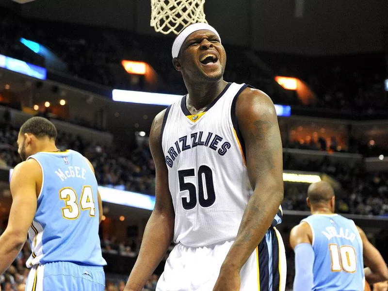 Zach Randolph with the Memphis Grizzlies