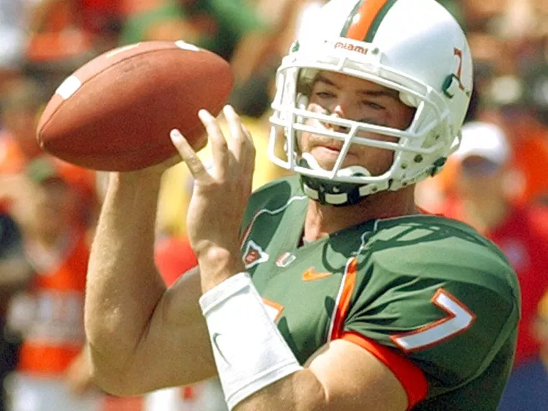 Miami quarterback Brock Berlin