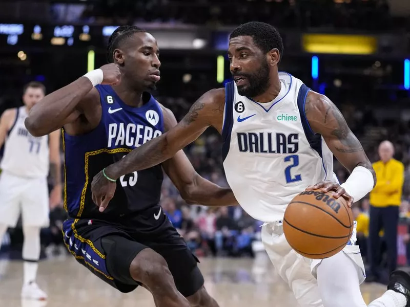 Dallas Mavericks guard Kyrie Irving