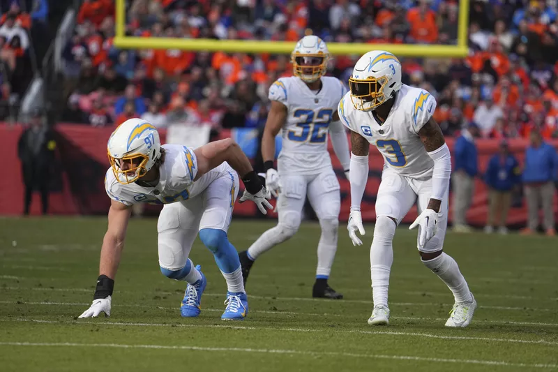 Los Angeles Chargers linebacker Joey Bosa and safety Derwin James Jr.